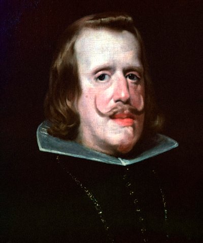 IV. Fülöp spanyol király festménye, 16. század. alkotó: Diego Velasquez
