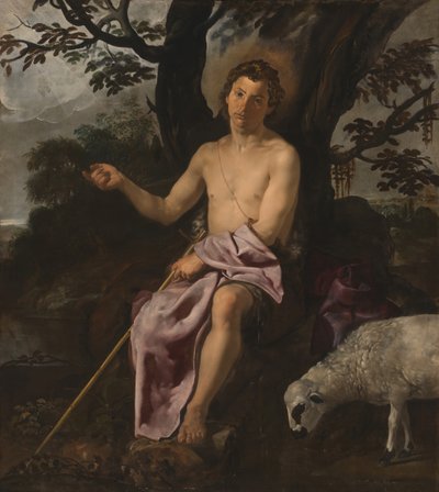 Keresztelő Szent János a pusztában, kb. 1622. alkotó: Diego Velasquez