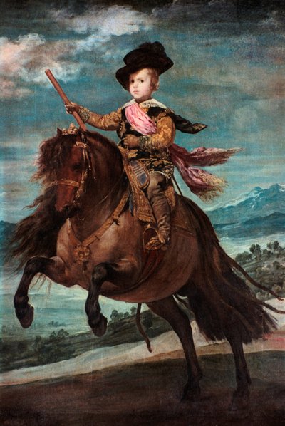 Baltasar Carlos herceg lóháton, 1635-36. alkotó: Diego Velázquez