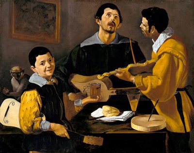 A három zenész, 1616 körül alkotó: Diego Velázquez