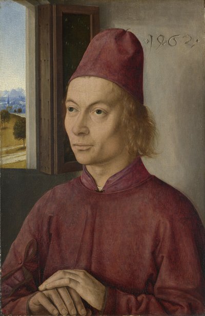 Egy férfi portréja (Jan van Winckele) alkotó: Dieric Bouts
