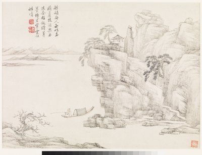 Tájképek múltbeli mesterek után alkotó: Ding Huang