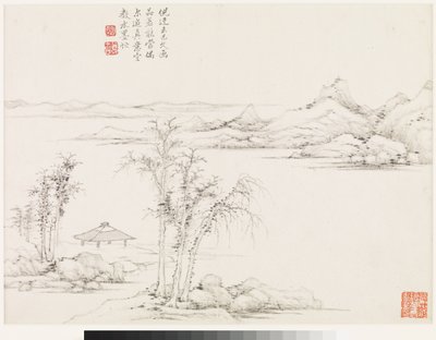 Tájképek múltbeli mesterek után alkotó: Ding Huang