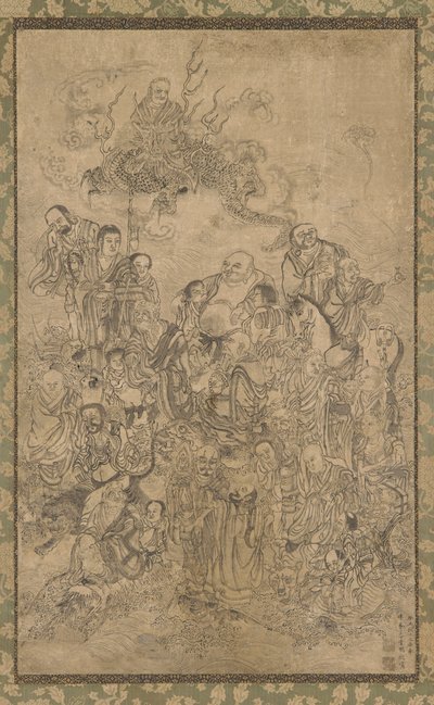 A Group of Luohan alkotó: Ding Yunpeng