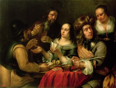 Kártyázás alkotó: Dingeman van der Hagen