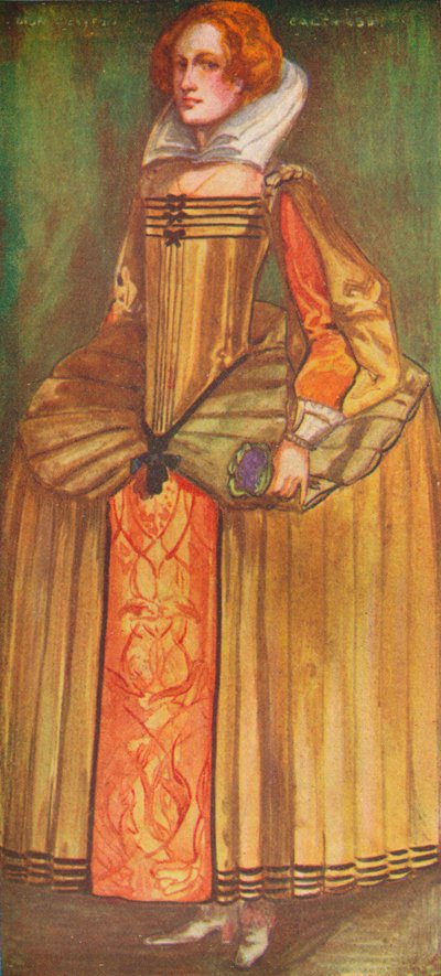 Erzsébet korabeli nő, 1907 alkotó: Dion Clayton Calthrop