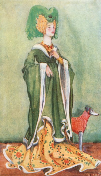 Henrik korabeli nő 1422-1461 alkotó: Dion Clayton Calthrop