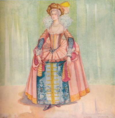 Egy nő I. Jakab idejében, 1907 alkotó: Dion Clayton Calthrop