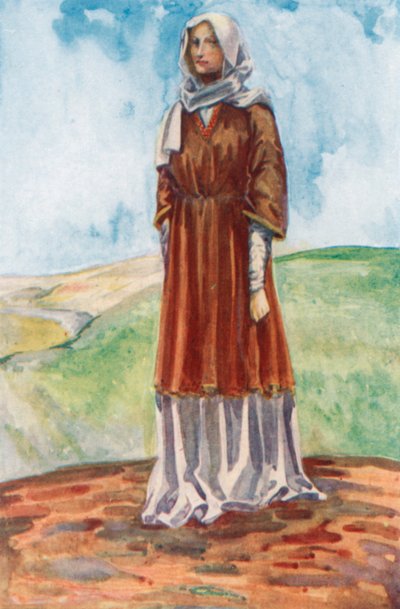 Egy nő I. Vilmos idejében 1066-1087 alkotó: Dion Clayton Calthrop