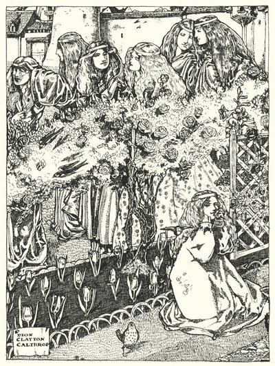 A hét hercegnő (metszet) alkotó: Dion Clayton Calthrop
