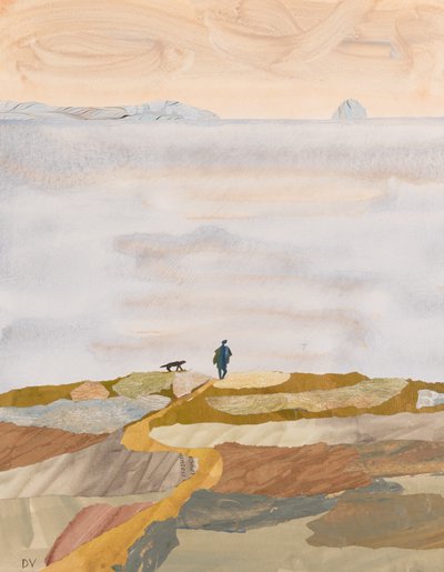 Őszi reggeli úszás (kollázs) alkotó: Dione Verulam