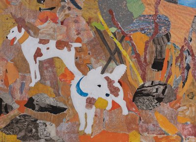 Hunding kutyái, Wagner Ring-ciklusa, 2024 (kollázs) alkotó: Dione Verulam