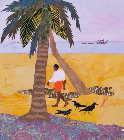 Reggeli séta, Neeleshwar (kollázs) alkotó: Dione Verulam