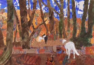 Riding Rest, 2020 (kollázs) alkotó: Dione Verulam