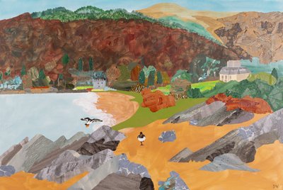 Saddell, Mull of Kintyre (kollázs) alkotó: Dione Verulam