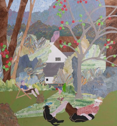 Szeptemberi üdülés (kollázs) alkotó: Dione Verulam