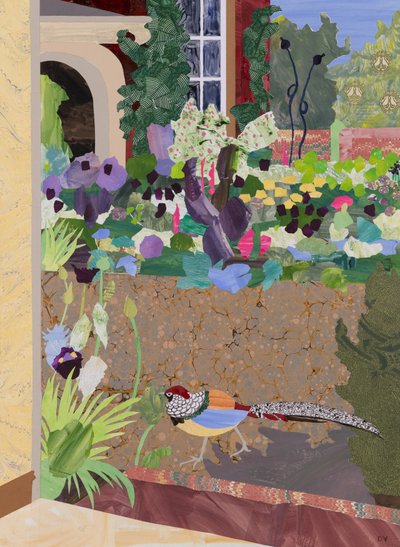 Kilátás a műteremből (kollázs) alkotó: Dione Verulam