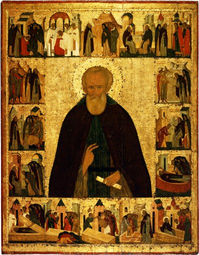 Szent Dmitrij Priluckij életének jeleneteivel, 1503 körül alkotó: Dionysius