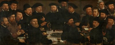 Az L osztag tizennyolc amszterdami gárdájának bankettje, „A süllőevők” néven ismert, 1566 alkotó: Dirck Barendsz