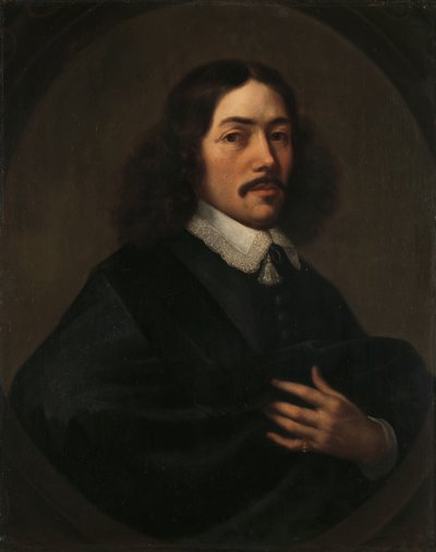 Bartholomeus Vermuydennek tartott férfi portréja (1616/17-1650) alkotó: Dirck Craey