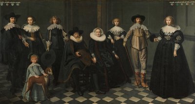 Dirck Bas Jacobsz, Amszterdam polgármestere családjának portréja alkotó: Dirck Dircksz. van Santvoort