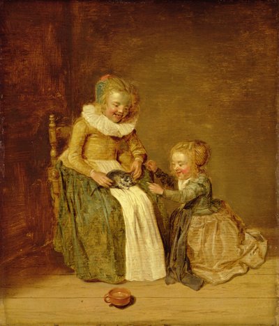 Gyermekek macskával, 1631 alkotó: Dirck Hals
