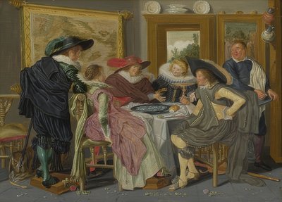 Társaság egy asztalnál. 1626 alkotó: Dirck Hals
