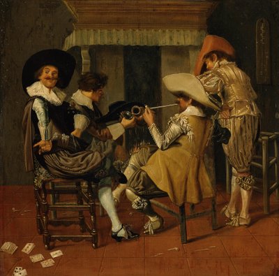 Úri társaság a kandallónál alkotó: Dirck Hals