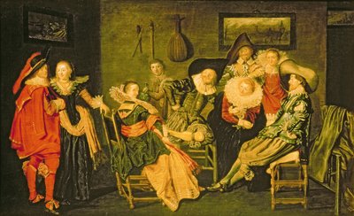Merry Company (olaj, vászon) alkotó: Dirck Hals