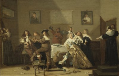Kocsmajelenet alkotó: Dirck Hals