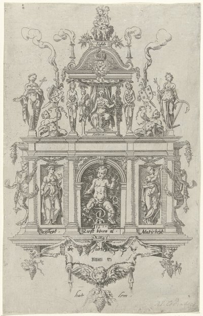 A haarlemi retorikakamara Blazonja De Wijngaertrancken alkotó: Dirck Volckertsz. Coornhert (attributed to)
