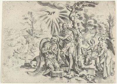 Krisztus keresztsége alkotó: Dirck Volckertsz. Coornhert (attributed to)