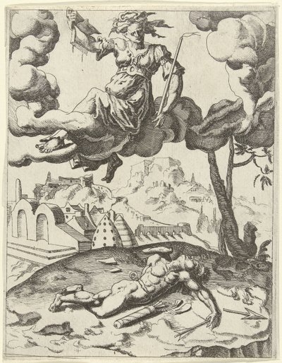A hit legyőzi az érzéki szerelmet Petrarch diadalai (sorozat címe) alkotó: Dirck Volckertsz. Coornhert (possibly)