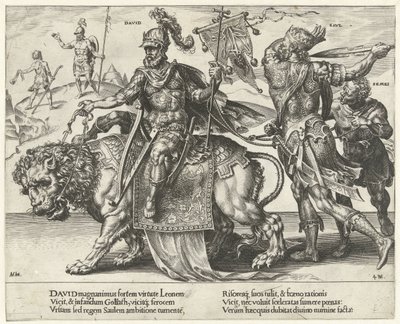 Dávid diadala A türelem diadala (sorozat címe) Patientiae Trivmphvs (sorozat címe) alkotó: Dirck Volckertsz. Coornhert