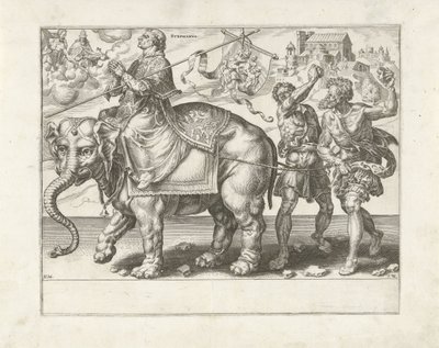 István diadala A türelem diadala (sorozat címe) Patientiae Trivmphvs (sorozat címe) alkotó: Dirck Volckertsz. Coornhert