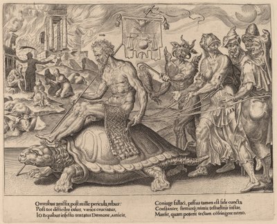 Jób diadala alkotó: Dirck Volckertz Coornhert after Maerten van Heemskerck