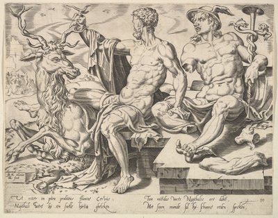Naftali, A tizenkét pátriárka sorozatból, 1550. alkotó: Dirck Volkertsen Coornhert
