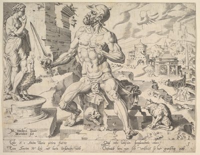 Simeon, A tizenkét pátriárka című sorozatból, 1550. alkotó: Dirck Volkertsen Coornhert
