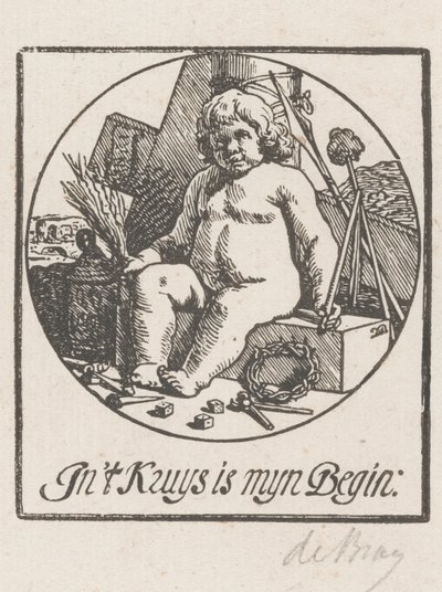 Krisztus gyermeke a szenvedés eszközeivel körülvéve alkotó: Dirck de Bray