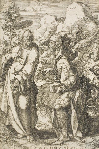 Krisztust az ördög megkísértette, 1525 alkotó: Dirk Jacobsz Vellert