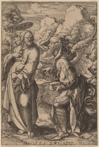 Krisztus megkísértése alkotó: Dirk Jacobsz Vellert