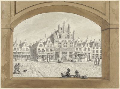 A Koopmanshal Middelburgban alkotó: Dirk Verrijk