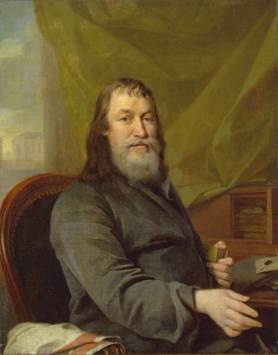 Nagy Ivan Haritonovics Bilibin portréja, 1801 alkotó: Dmitri Grigorievich Levitsky