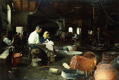 Az öntöde, 1899 alkotó: Dome or Dominik Skutezky