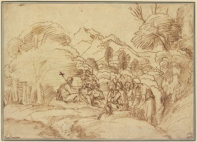 János a pusztában prédikál alkotó: Domenichino