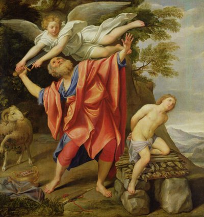 Izsák áldozata alkotó: Domenichino
