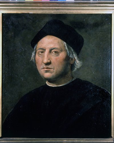 Kolumbusz Kristóf portréja – Ghirlandaiónak tulajdonítva, Tengerészeti Génmúzeum – Pegli alkotó: Domenico (attr.to) Ghirlandaio