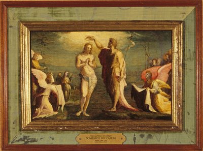 Beccafumi - Krisztus megkeresztelése, 1528 alkotó: Domenico Beccafumi