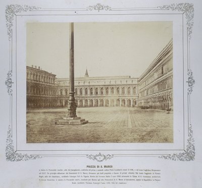 Piazza San Marco, 1855 körül alkotó: Domenico Bresolin