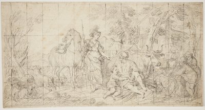 Erminia és a pásztorok alkotó: Domenico Corvi